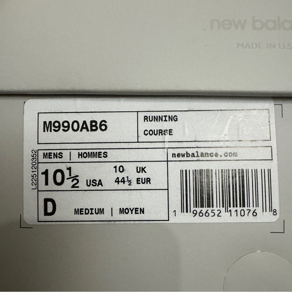 New Balance 990v6 MiUSA Action Bronson Baklava Size 10.5 - Picture 7 of 7